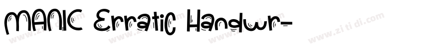MANIC Erratic Handwr字体转换